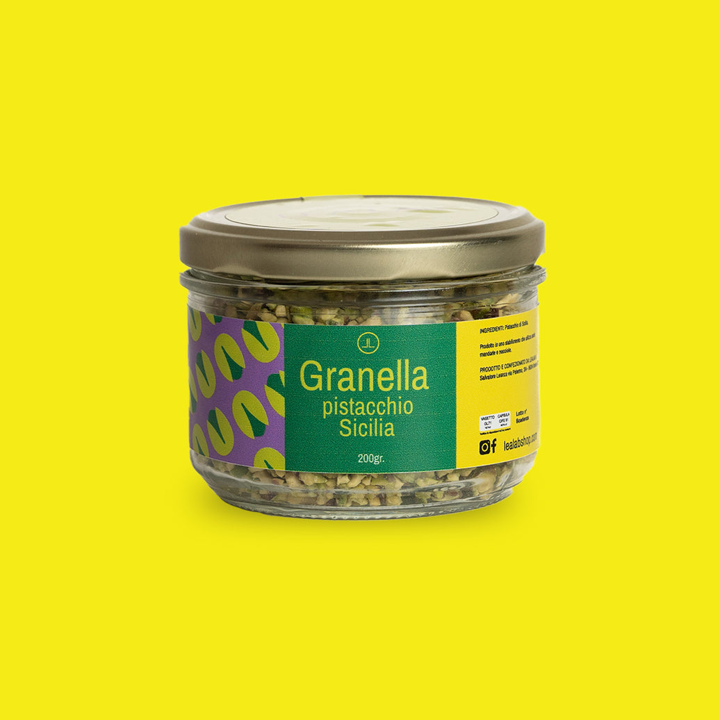 Sicilian pistachio grains