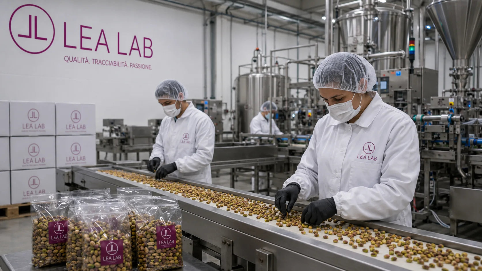 Lavorazione artigianale nel laboratorio di Bronte